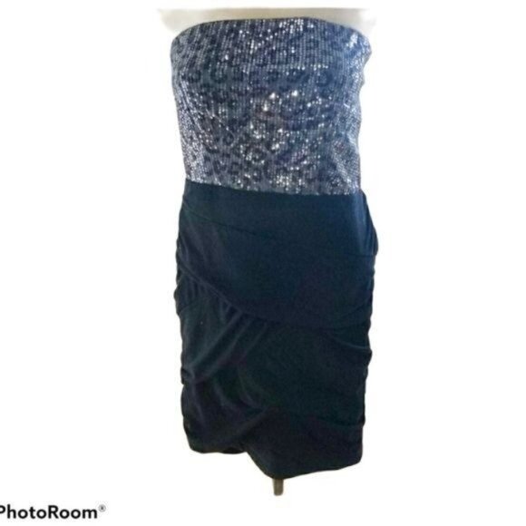 Dress Derek Heart Couture Strapless Sequin COCKTAIL Women's WOMAN'S Large - Picture 2 of 12